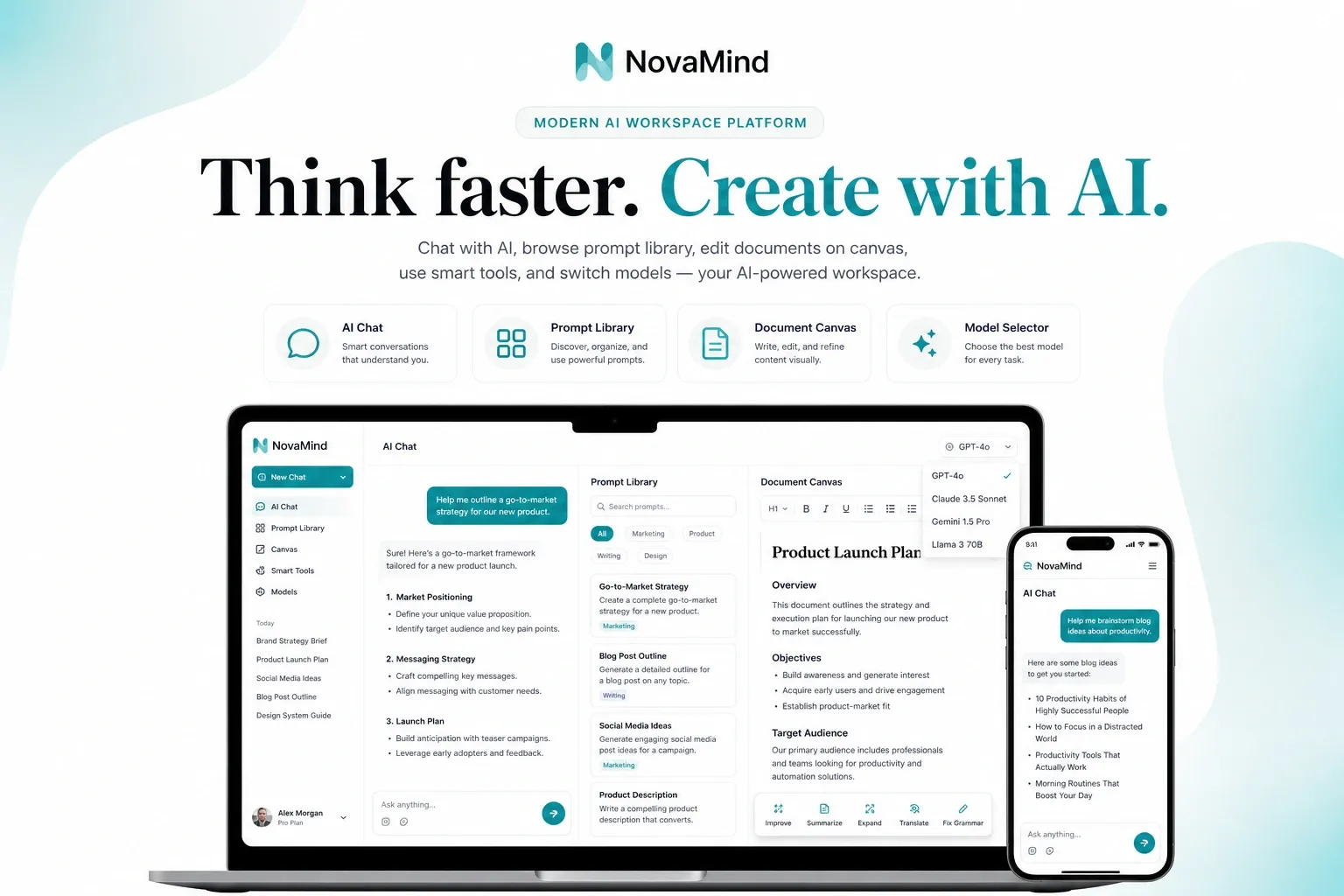 AI Workspace Platform & Productivity Assistant