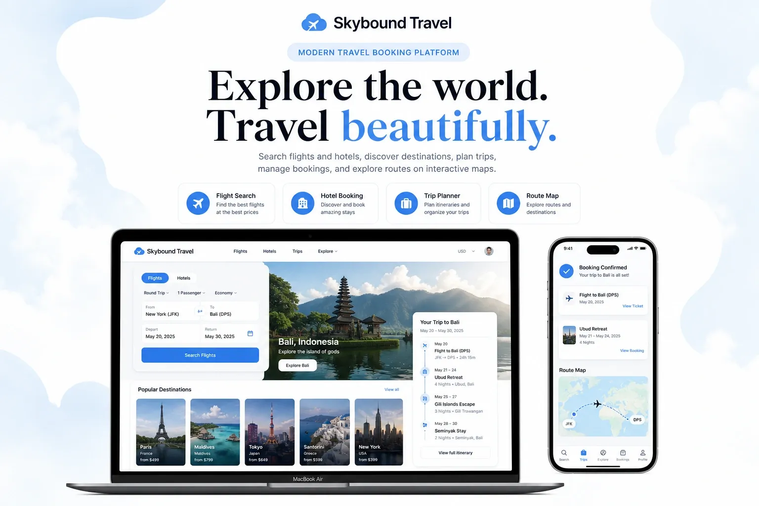 Modern Travel Booking Platform