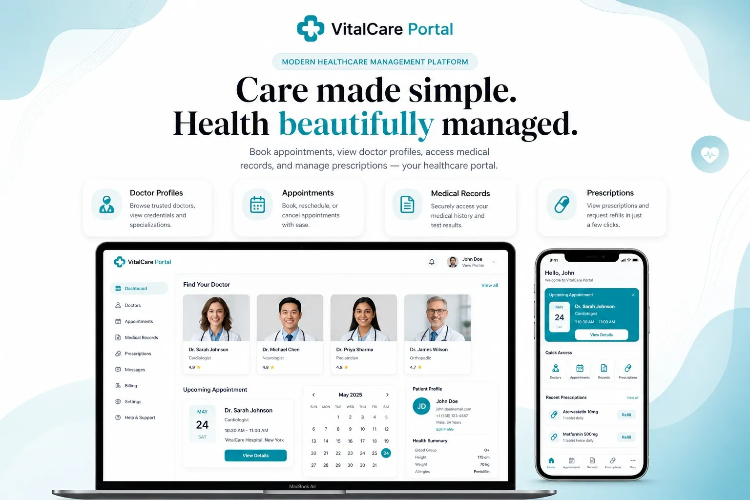 Modern Healthcare Management Platform