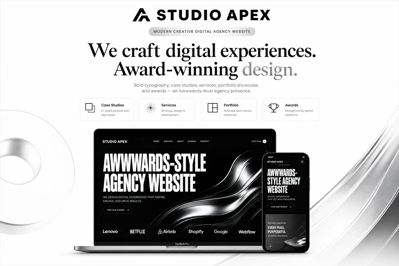 Modern Creative Digital Agency Website