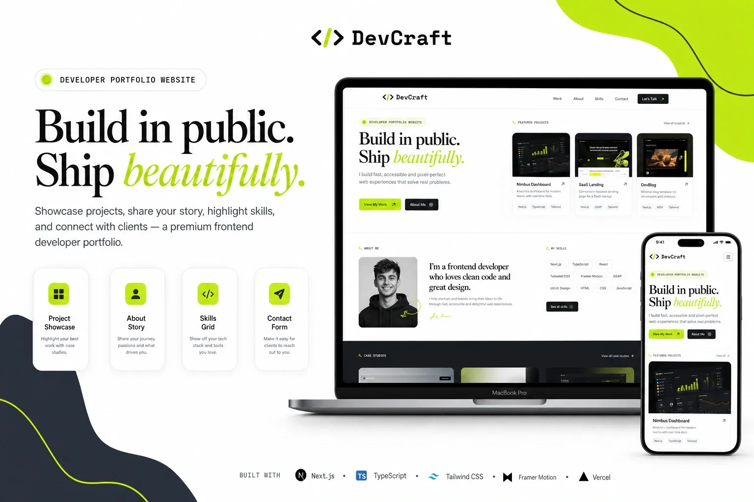 Developer Portfolio & Personal Brand Website