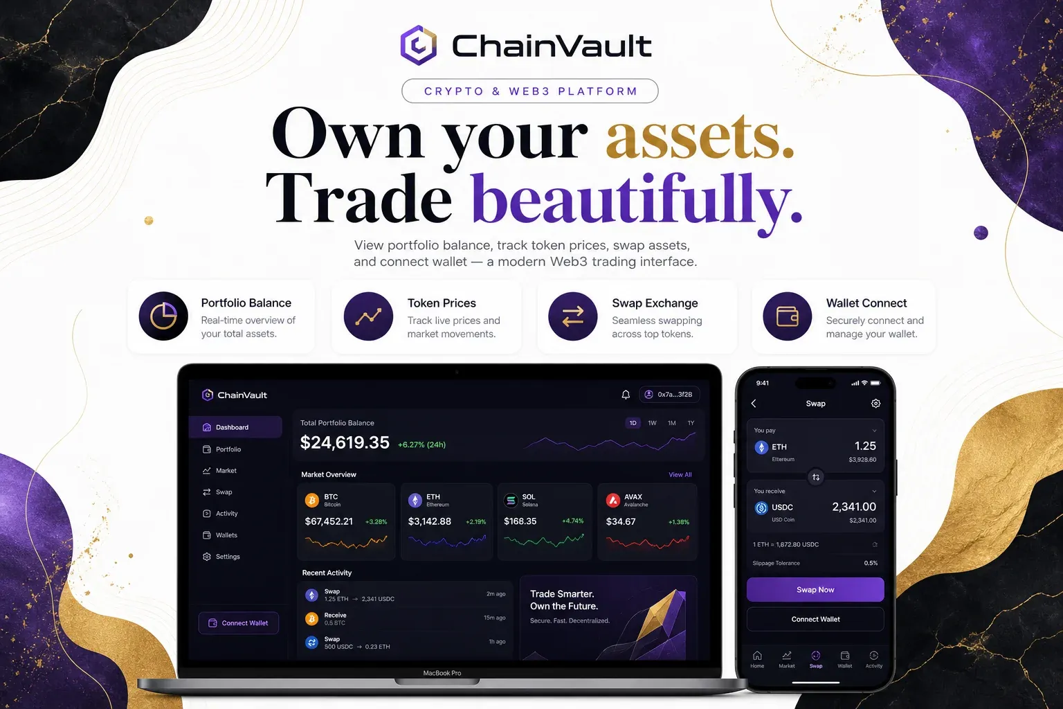 Crypto Wallet & Web3 Trading Platform