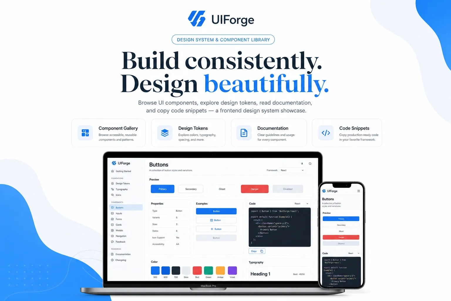 Design System & Component Library Showcase